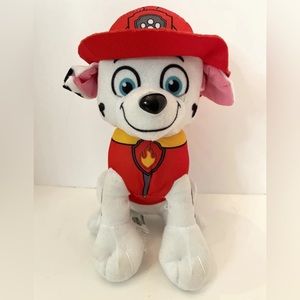 Paw Patrol Marshall Fire Fighter Dog 9” Plush 2019 Spin Master.